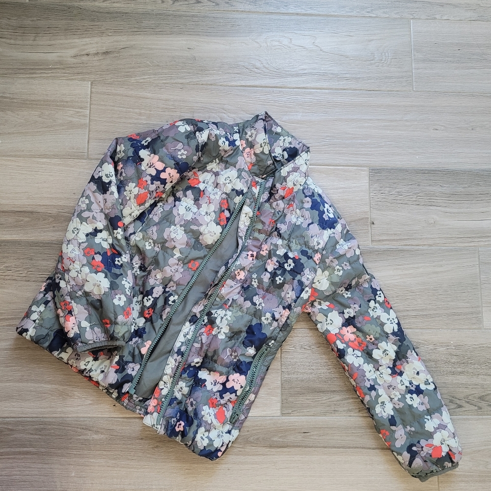 GAP Kids Floral Puffer Jacket - Multicolor